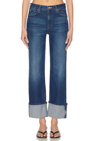 Mother The Checkerboard Duster Flood Cuff in - Blue. Size 23 (also in 24, 25, 26, 27, 28, 29, 30).