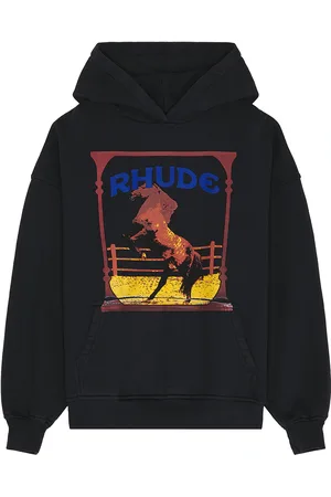 Rhude Cadre Hoodie in - Black. Size L (also in M, S, XL/1X).