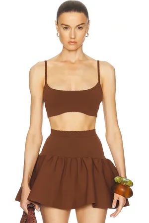 Tropic of C Julia Top in - Brown. Size L (also in M, S, XS).