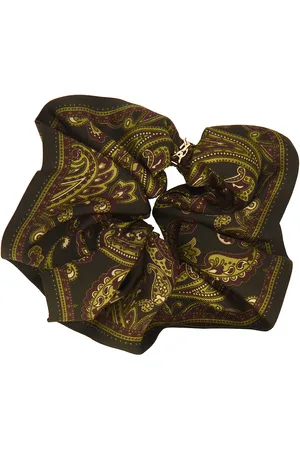 Saint Laurent Scrunchie in - Olive. Size all.