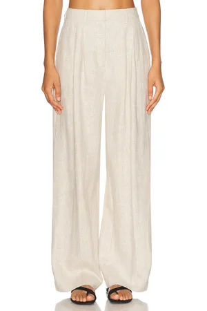 POSSE Wyatt Trouser in - Beige. Size L (also in S, XS).