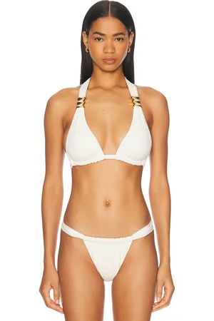 La Porte Celine Hardware Bikini Top in - White. Size M (also in S, XS).