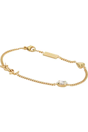 Saint Laurent Monogram Bracelet in - Metallic Gold. Size L (also in M, S).