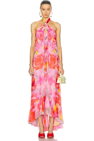 HEMANT AND NANDITA Rosa Long Dress in - Pink. Size L (also in ).