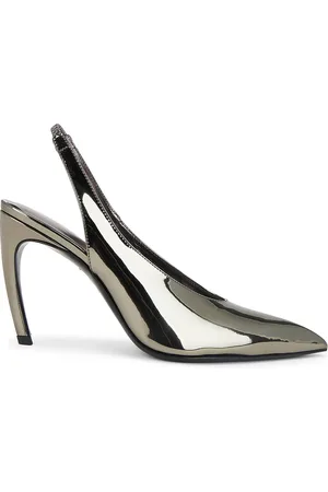 The Attico Viper Slingback Pump in - Grey. Size 36.5 (also in 38, 39.5).