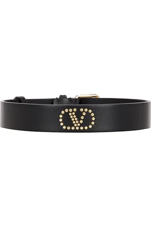 VALENTINO GARAVANI Signature V Logo Choker Necklace in - Black. Size all.