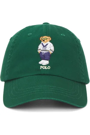 Ralph Lauren Chino Novelty Bear Sport Cap in - Green. Size all.