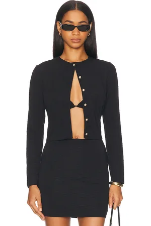La Porte Lauren Swim Cardigan in - Black. Size S (also in XS).