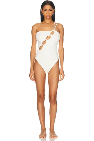 La Porte Nixy One Piece Swimsuit in - White. Size L (also in M, S, XS).