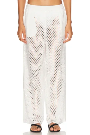 Solid The Delaney Pant in - Ivory. Size L (also in M, S, XS).