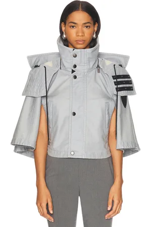 Burberry Button Up Cape in - Slate. Size M (also in ).