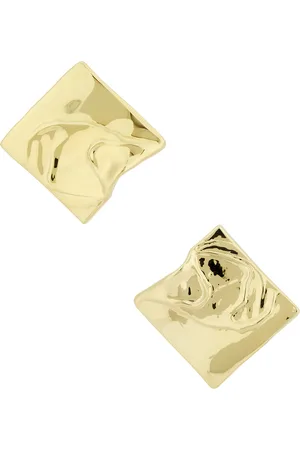 COMPLETEDWORKS Stud Earrings in - Metallic Gold. Size all.