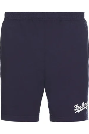 Sporty & Rich Dodgers Gym Short in - Navy. Size L (also in M, S, XL/1X).