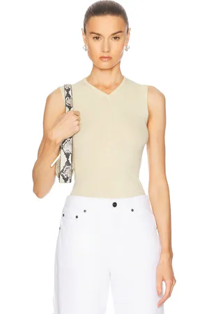 Khaite Renato Top in - Lemon. Size L (also in S, XS).