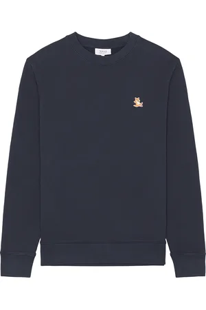 Maison Kitsuné Chillax Patch Regular Sweatshirt in - Blue. Size L (also in M, S, XL/1X).