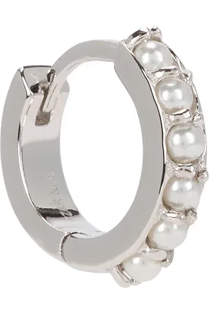 Serge DeNimes Pearl Hoop Earring in - Metallic . Size all.