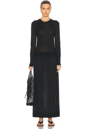 Totême Fine Crewneck Knit Dress in - . Size L (also in M, S, XS).