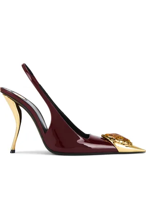 Saint Laurent Loulou Pump in - Burgundy. Size 36 (also in 37, 40).