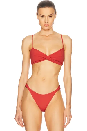 Tropic of C Infinity Bikini Top in - Red. Size M (also in S, XS).