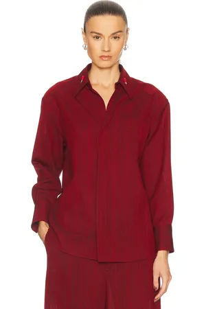 Bottega Veneta Button Up Top in - Red. Size 36 (also in ).