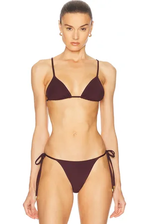 Tropic of C Equator Bikini Top in - Wine. Size L (also in S, XS).
