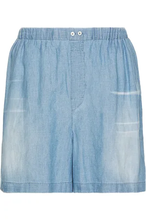 Acne Studios Ruxer Chambray Shorts in - Baby Blue. Size 48 (also in ).