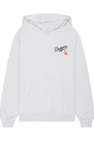 Sporty & Rich Dodgers Serif Hoodie in - Grey. Size L (also in M, XL/1X).