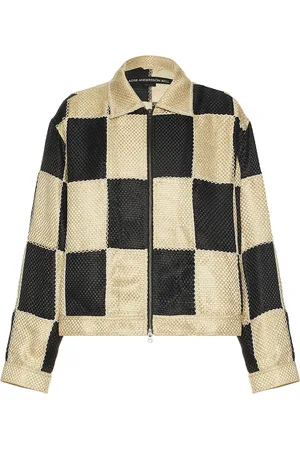 Andersson Bell Patchwork Zip-Up Jacket in - Black,Beige. Size L (also in ).