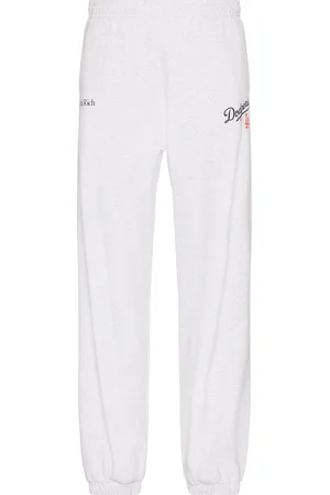 Sporty & Rich Dodgers Serif Sweatpant in - Grey. Size L (also in M, XL/1X).