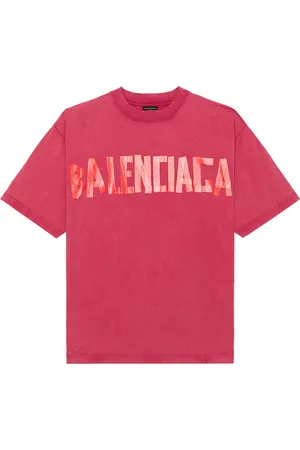 Balenciaga Medium Fit Short Sleeve Tee in - Red. Size L (also in S, XL).