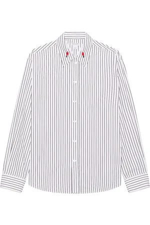 Bottega Veneta Matches Pinstripe Poplin Shirt in - White. Size 48 (also in 52).