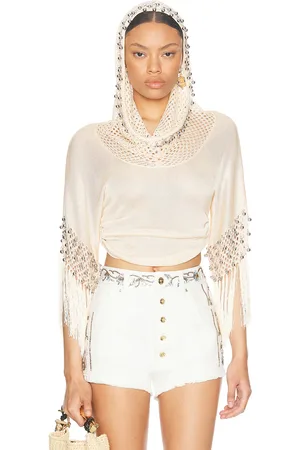 Paco rabanne Fringe Beaded Hoodie in - . Size XS (also in ).