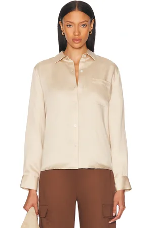 Jenni Kayne Madeline Top in - Neutral. Size L (also in M, S, XL, XS).
