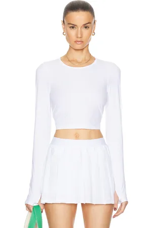Beyond Yoga Powerbeyond Lite Cardio Cropped Pullover in - White. Size XS (also in ).