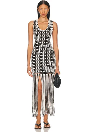 Simkhai Sonia Tank Dress in - Black,White. Size L (also in ).