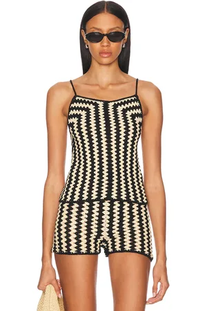 By Malene Birger Doria Top in - Black,Cream. Size L (also in M, S, XS).