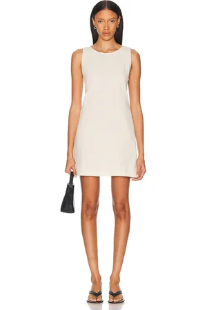 Leset Belle Mini Dress in - Neutral. Size L (also in M, S, XS).