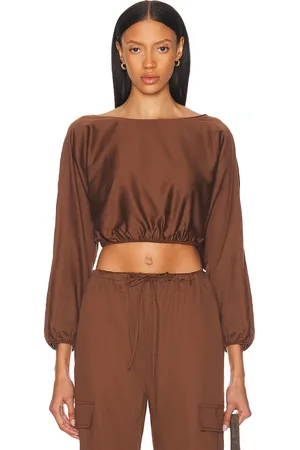 Leset Yoko Long Sleeve Blouson Top in - . Size L (also in M, XS).