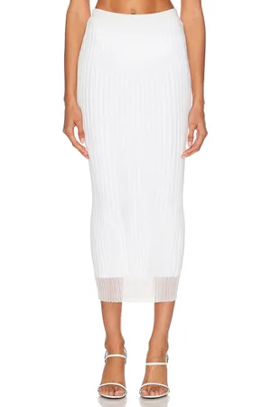 Sportmax Album Skirt in - White. Size L (also in M, S).
