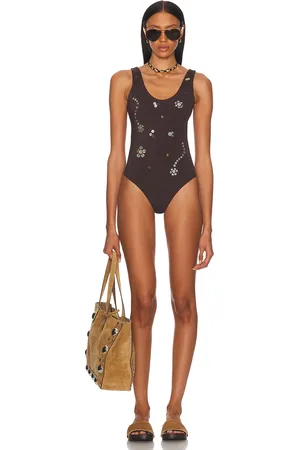 SIEDRES Aitana One Piece Swimsuit in - Chocolate. Size M (also in S, XS).
