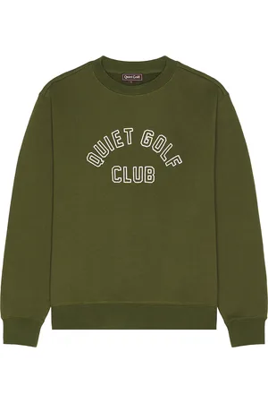 Quiet Golf Qgc Crew Neck Sweatshirt in - Green. Size L (also in M, S, XL/1X, XXL/2X).