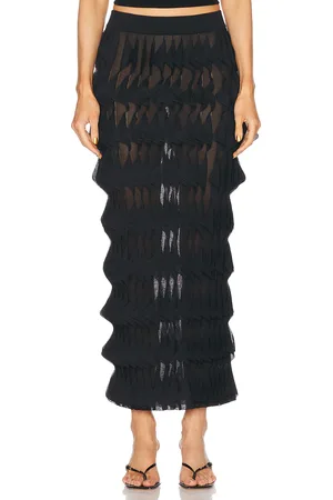 Missoni Sheer Ruffle Skirt in - Black. Size 36 (also in 38, 40).