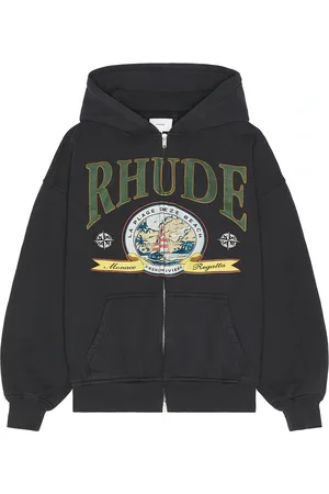 Rhude Monaco Regatta Full Zip Hoodie in - Black. Size L (also in M).