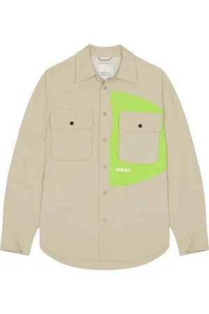 Gramicci Nylon Brentwood Shirt in - Beige. Size L (also in S, XL/1X).
