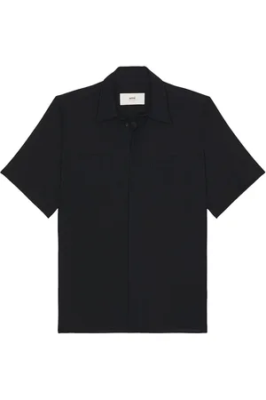 Ami Short Sleeve Classic Shirt in - Navy. Size L (also in M, XL/1X).
