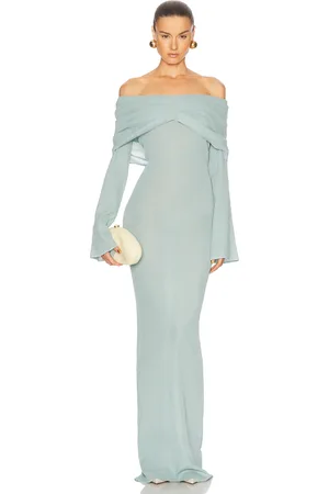 SER.O.YA Xenia Maxi Dress in - Teal. Size L (also in M, S, XL, XS).