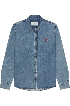 Ami ADC Shirt in - Blue. Size L (also in M, S, XL/1X).