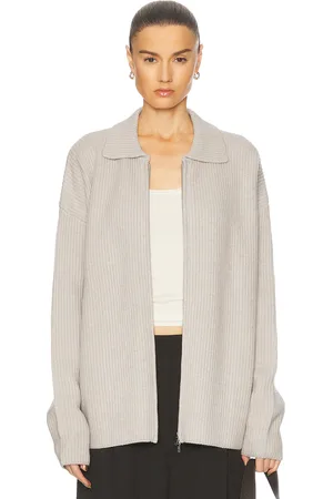 AYA MUSE Cashmere Collared Zip Up in - . Size L (also in M, S, XS).