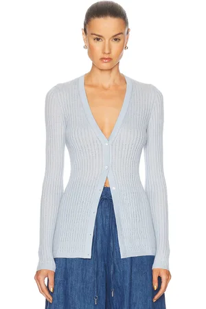 GABRIELA HEARST Emma Cardigan in - Baby Blue. Size L (also in M, S, XS).