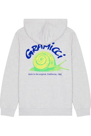 Gramicci Snail Hooded Swatshirt in - Light Grey. Size L (also in M, S, XL/1X).